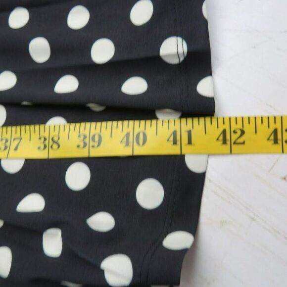 Truth & Fable Sleeveless A Line Dress Women's Size XL Black White Polka Dot - Picture 12 of 12